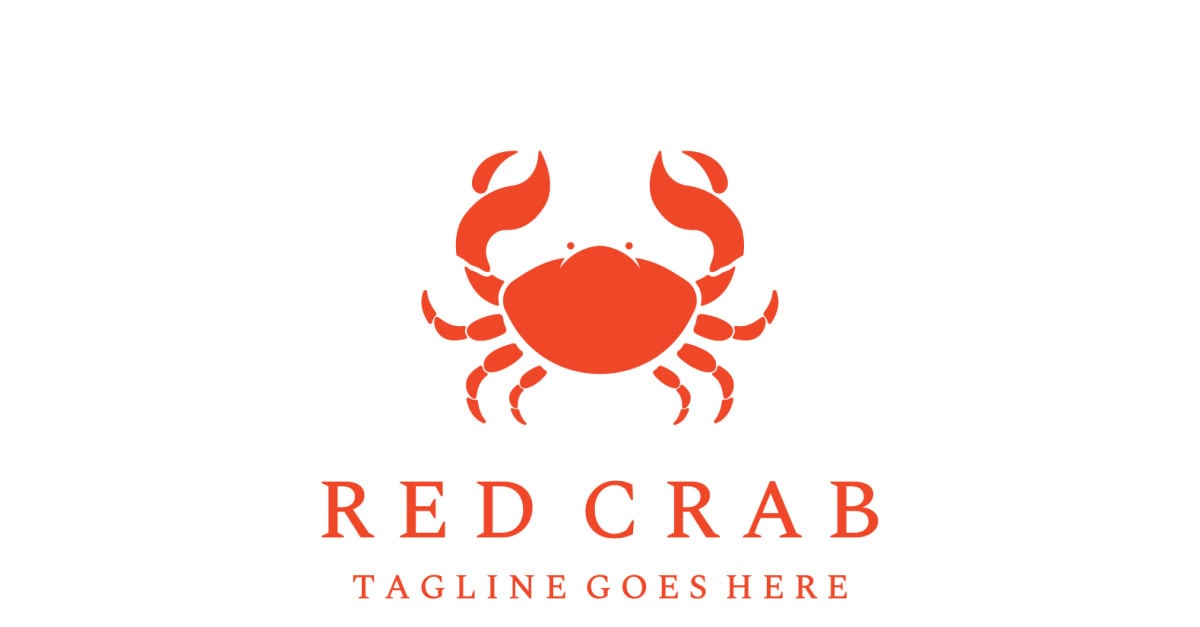 Seafood crab food fresh logo 6 #308064 - TemplateMonster