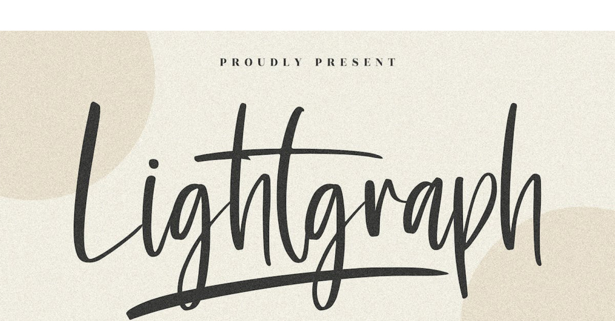 Fonte de script manuscrita Lightgraph - TemplateMonster