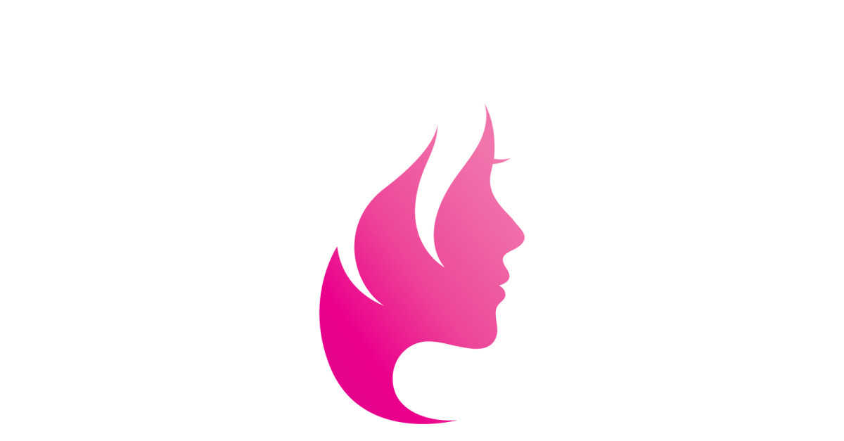 Hair woman and face logo symbols V7 - TemplateMonster