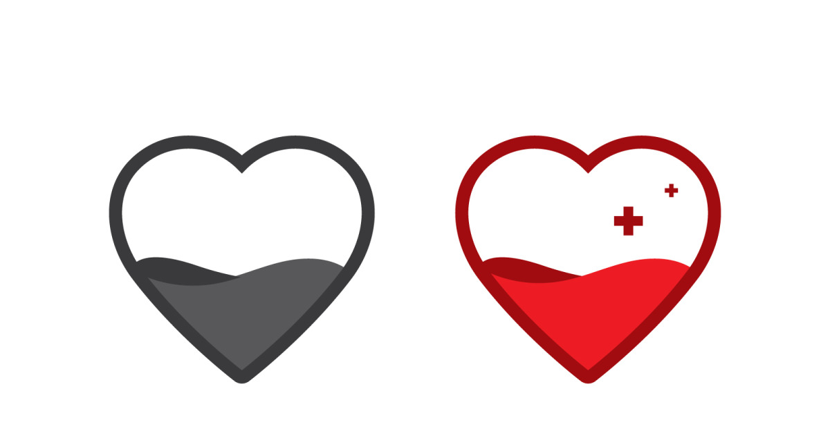 Heart logo template Love logo icon vector design V7