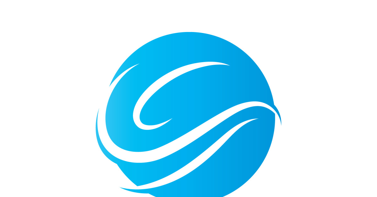 Water wave logo and symbols V8 #308802 - TemplateMonster