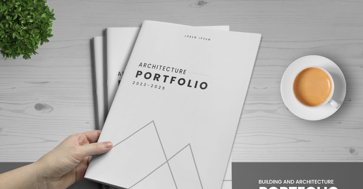 Building and architecture portfolio template and Brand guideline ...