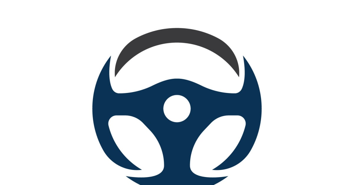 Driving School Steering Wheel Logo Graphic by shikatso · Creative Fabrica