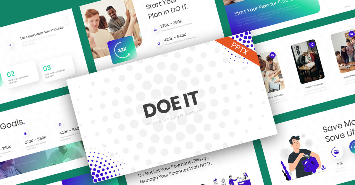 Doe It Mehrzweck-Finanz-PowerPoint-Vorlage - TemplateMonster