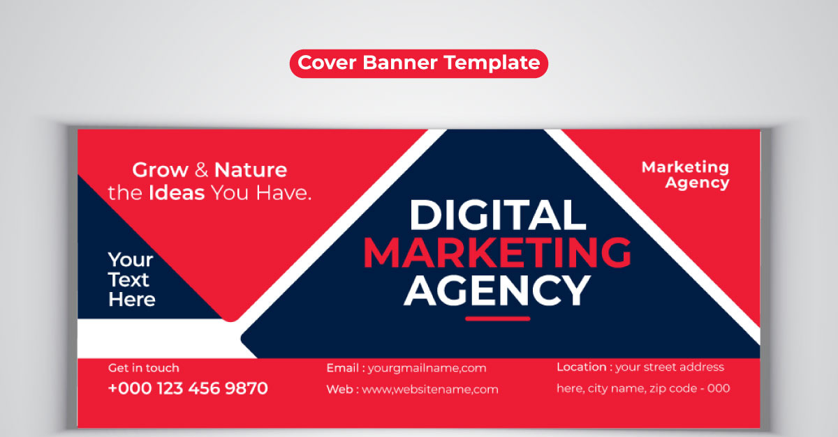 New Professional Digital Marketing Agency Business Banner For Facebook
