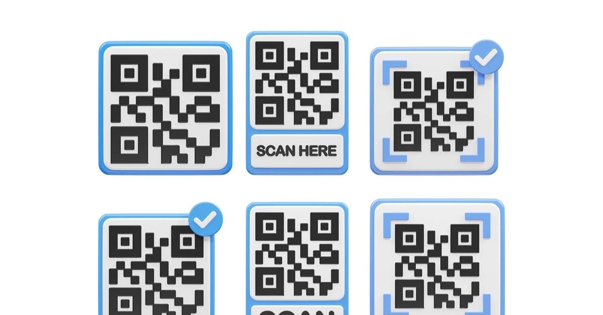 Qr Code Vector Icon 3d Rendering Illustration Transparent Element