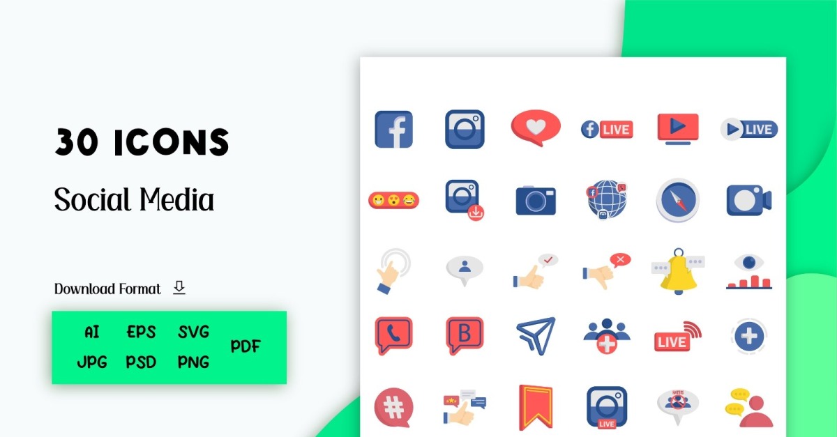 🚀 30 Social Media Icons That Instantly Make Your Design Look Professional!