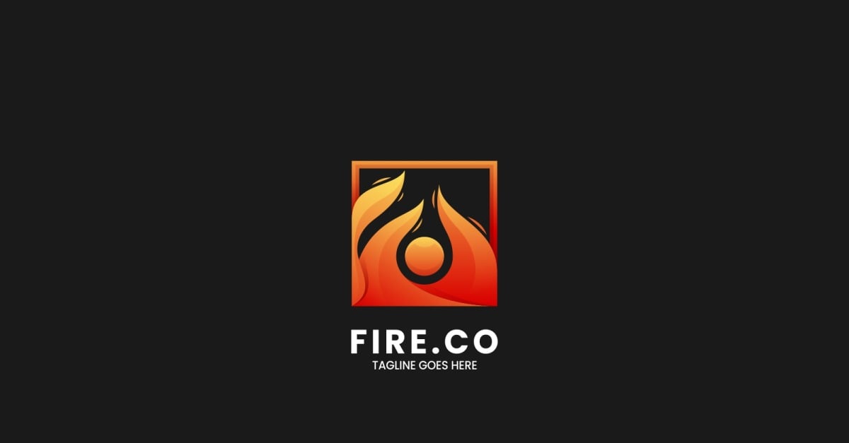 Fire Gradient Colorful Logo Style #311368 - TemplateMonster