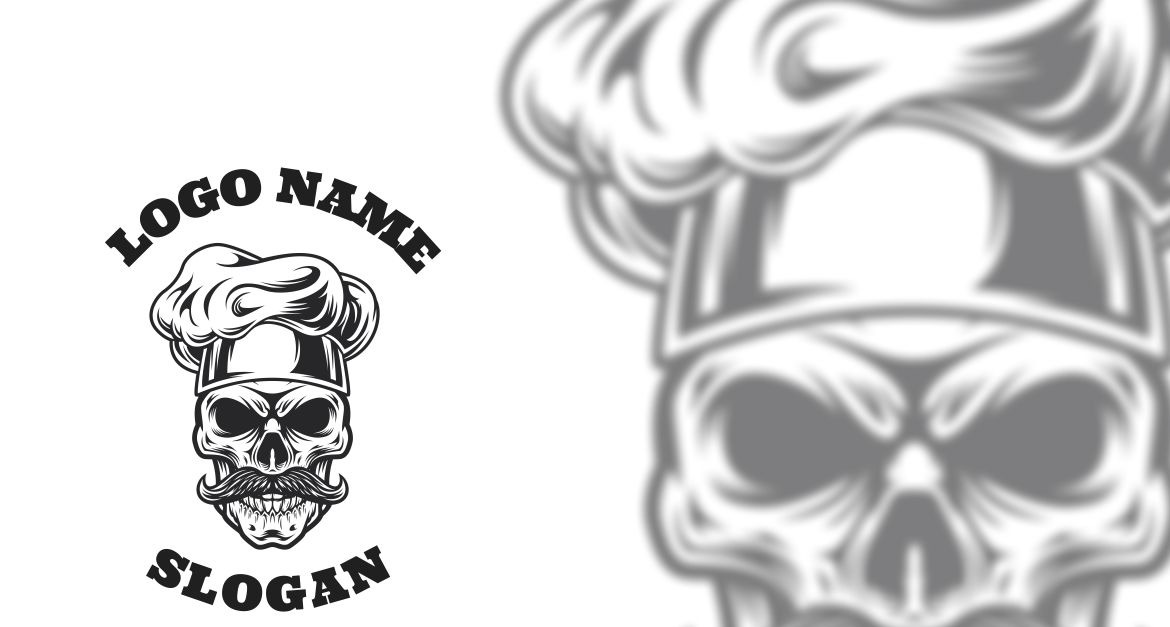 Teschio Chef Graphic Logo Design #312761 - TemplateMonster