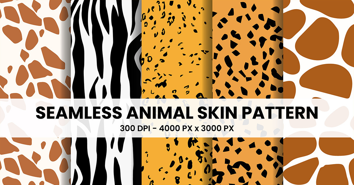 Seamless Animal Skin Pattern Background and Animal Print pattern leopard  Texture