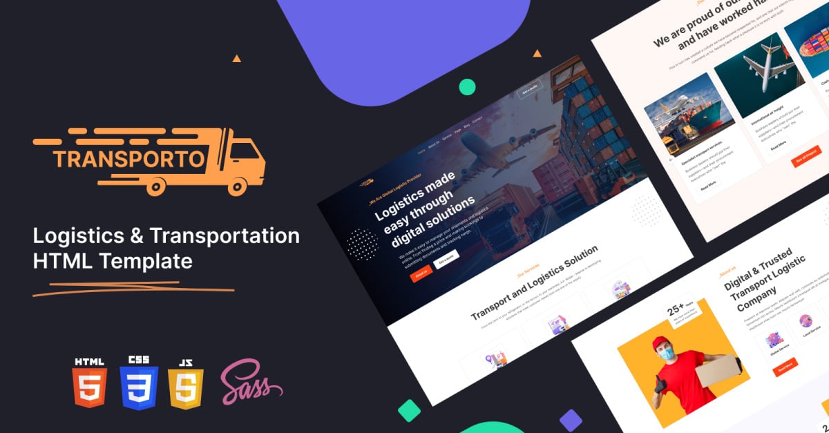 Transporto - Logistics & Transportation HTML Template