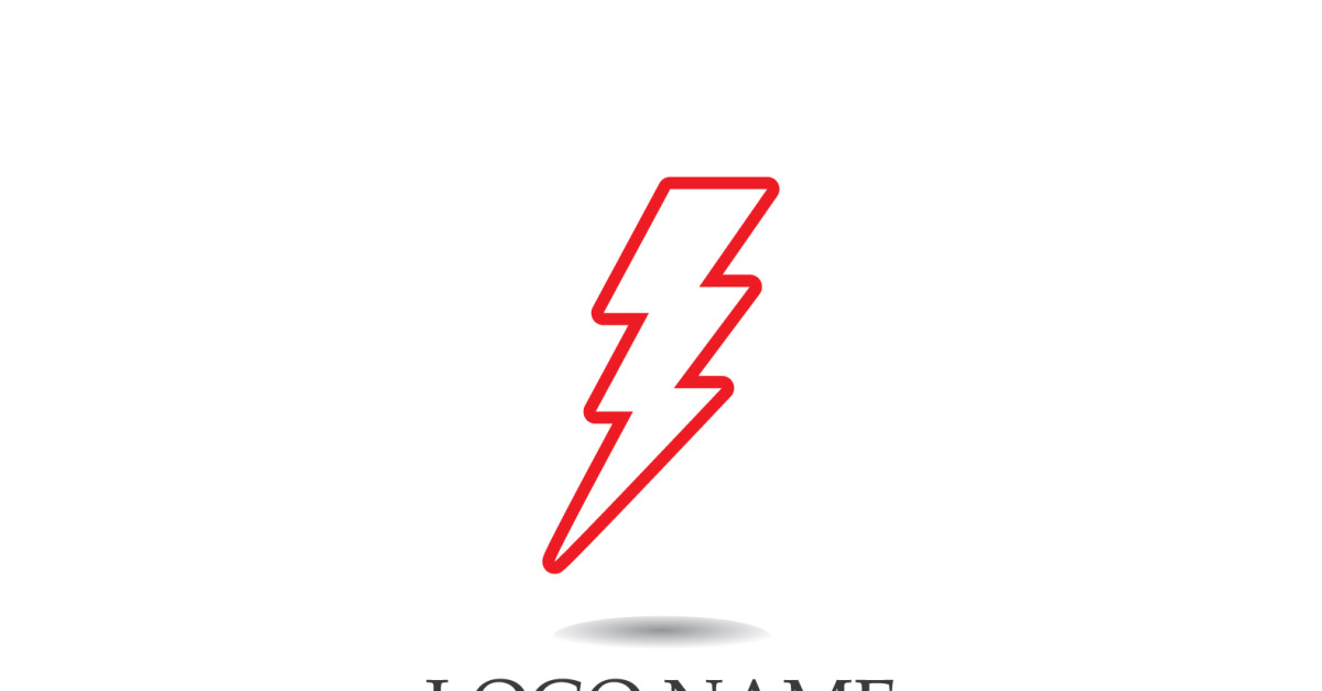 Éclair éclair Thunderbolt, vecteur de logo de puissance v23