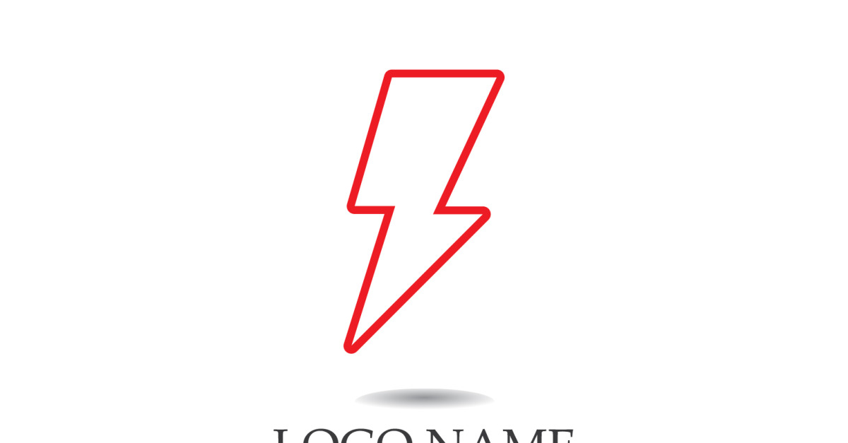 Éclair Thunderbolt, vecteur de logo de puissance v1