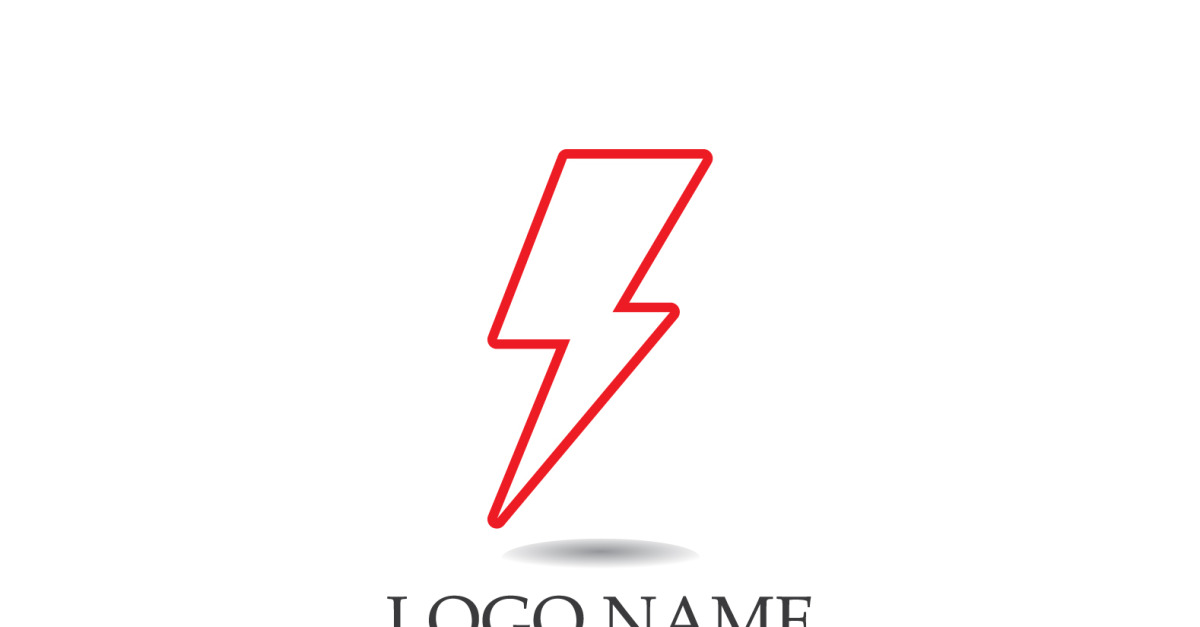 Éclair Thunderbolt, vecteur de logo de puissance v25