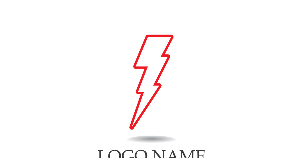 Éclair Thunderbolt, vecteur de logo de puissance v28