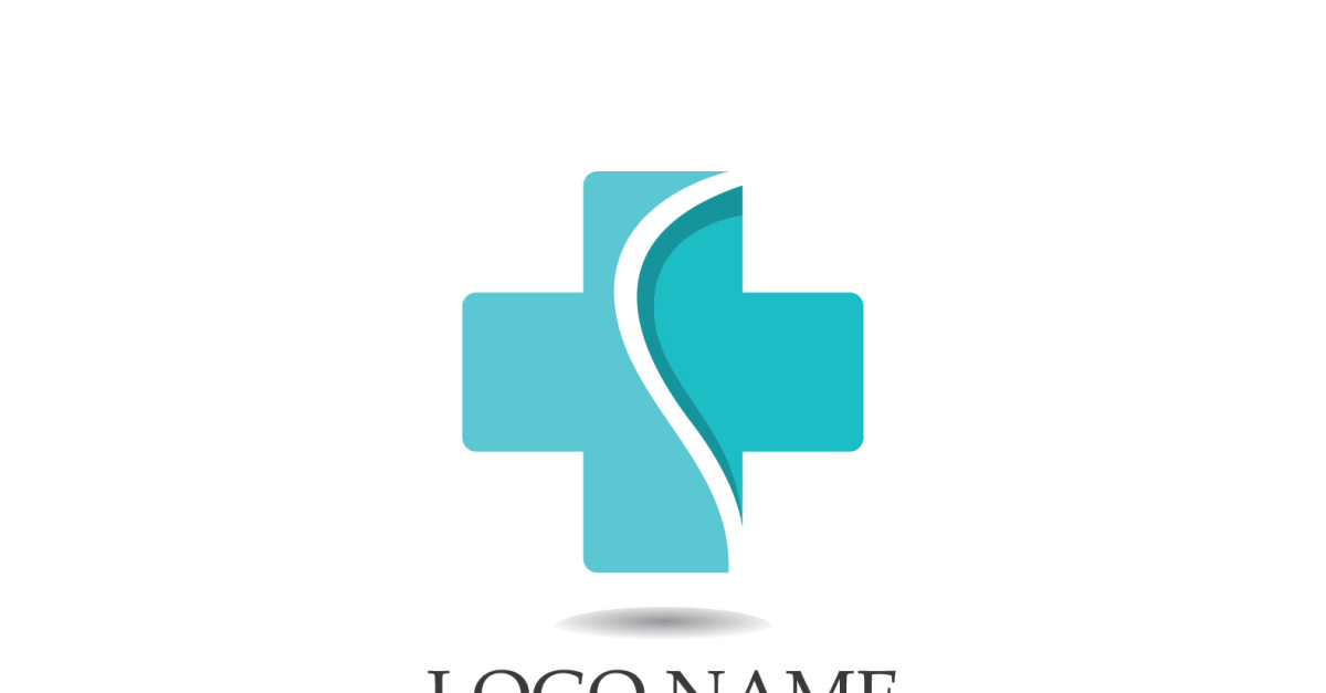 Medical cross Hospital logo vector symbol design v5