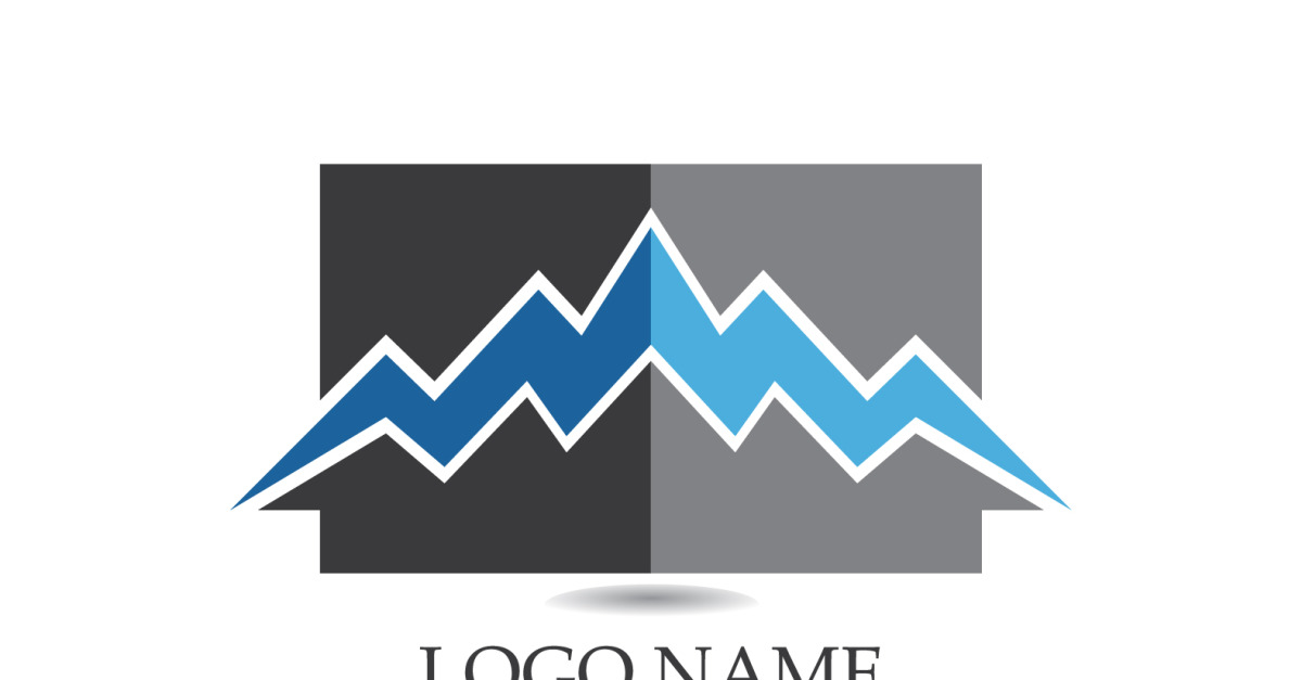 Vector V28 Landscape mountain logo and symbol vector v28