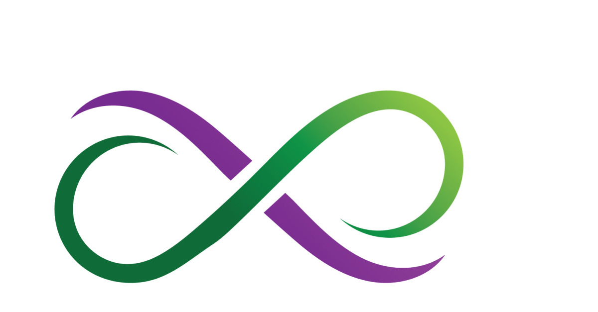 Infinity loop line logo and symbol vector v1