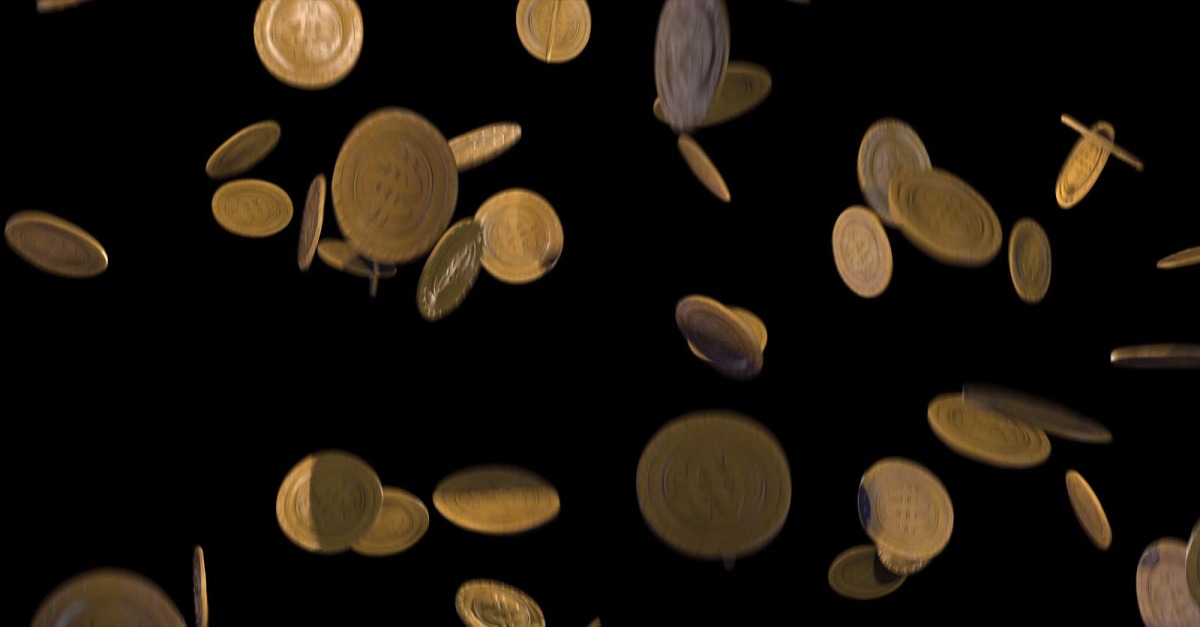 4K Falling Coins With Alpha Channel #316573 - TemplateMonster