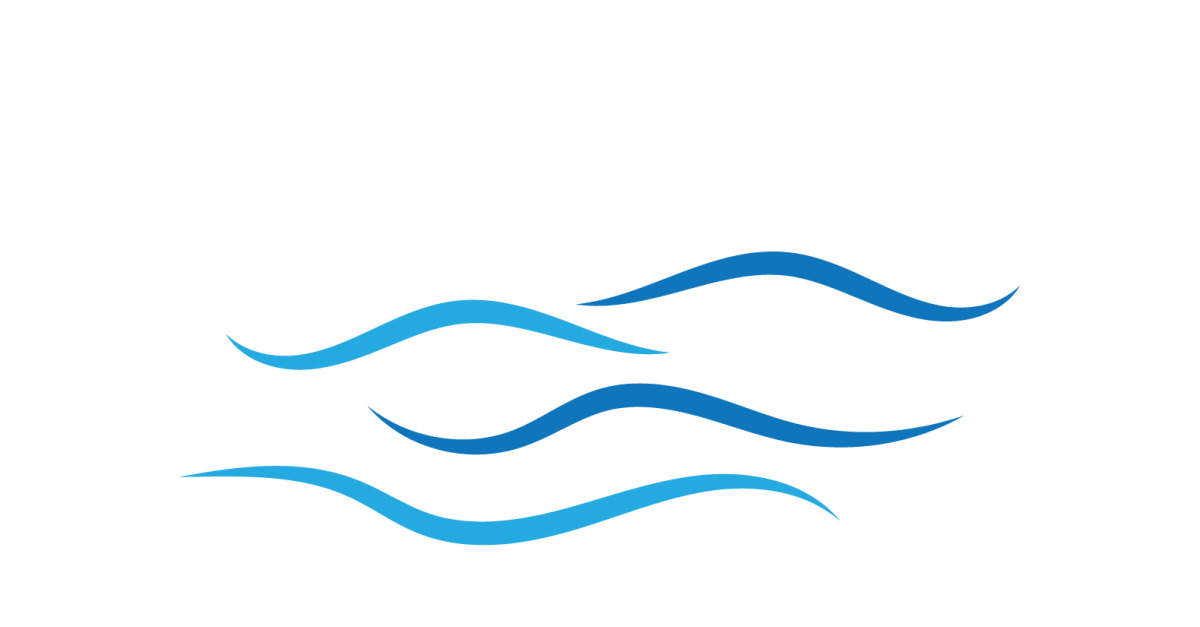 Water wave beach logo vector design v9 - TemplateMonster