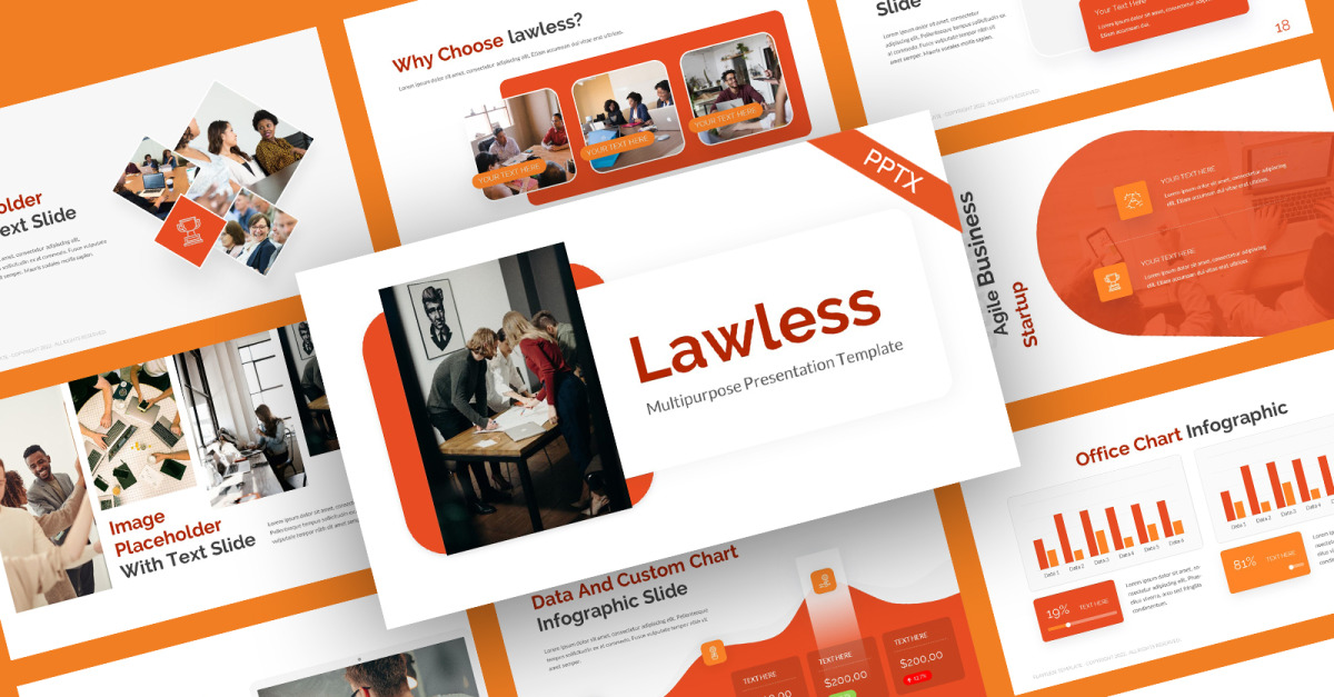Lawless Business Mehrzweck-PowerPoint-Vorlage