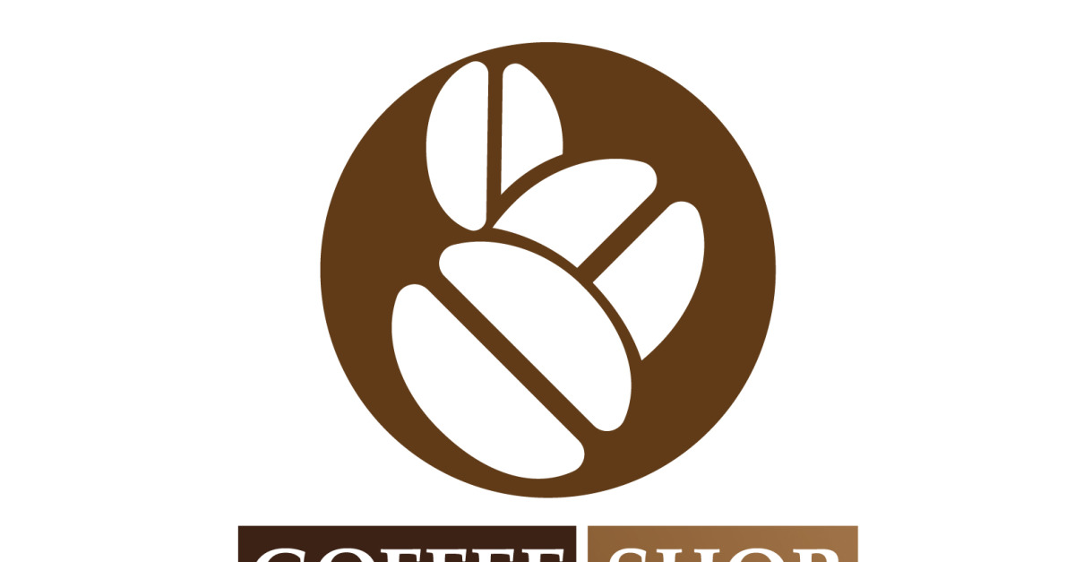 Coffee bean logo vector by Upgraphic ~ EpicPxls