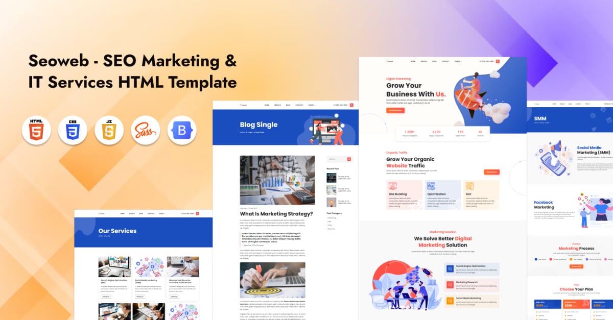 Seoweb - SEO Marketing & IT Services HTML5 Template