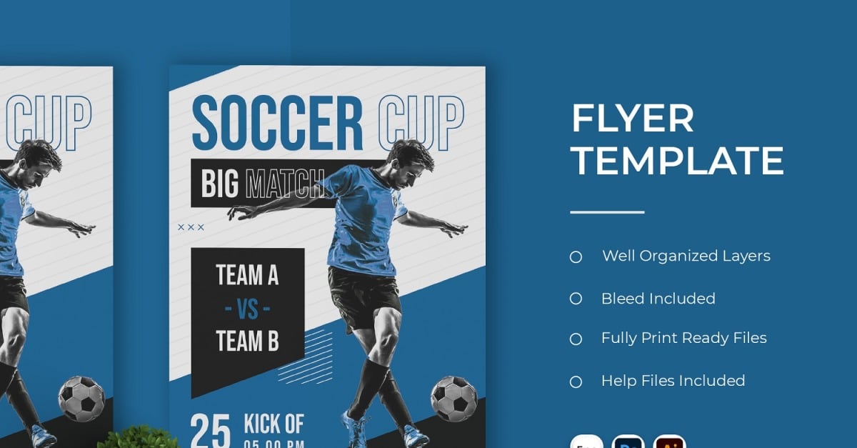 soccer flyer template