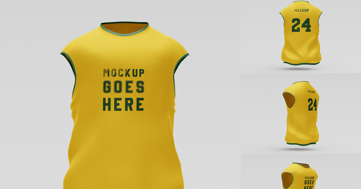 Basketball Jersey Shirt Mockup Template, Graphic Templates