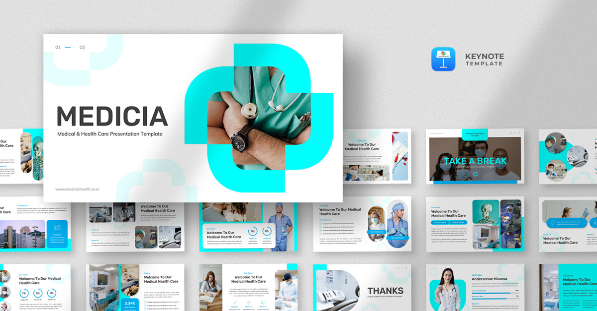 Medicia - Medical and Healthcare Keynote Template