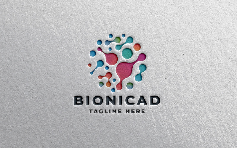 Plantilla Bionic Data Logo Pro #321543 - TemplateMonster