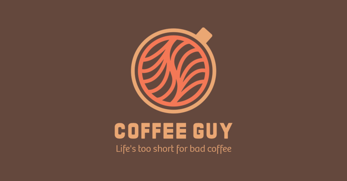 Coffee Guy Logo Design Template 321860 TemplateMonster
