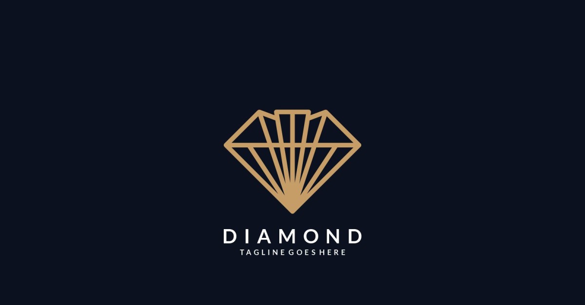 Diamond Line Art Logo Style #322563 - TemplateMonster