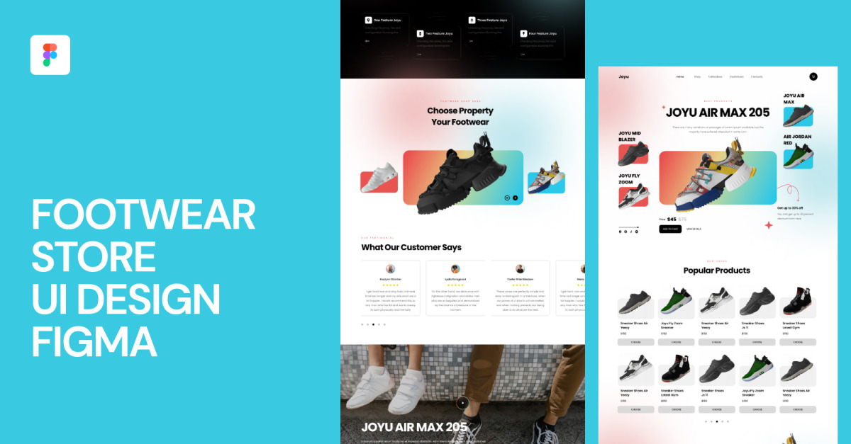Footwear Store UI Design Figma #322923 - TemplateMonster