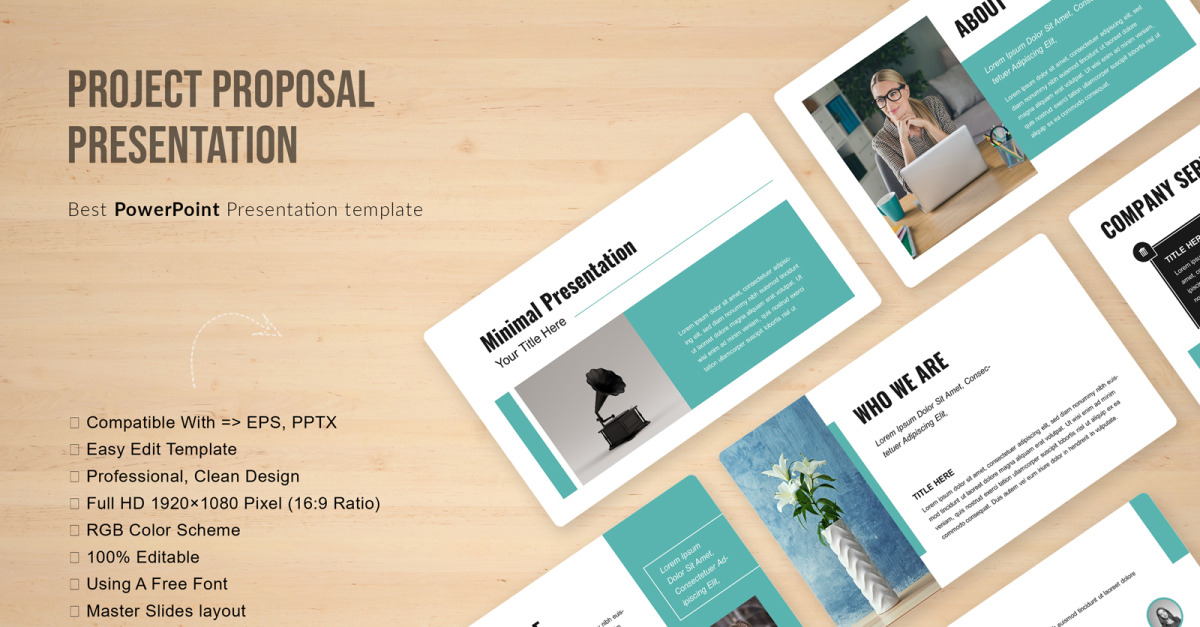 Clean Business Modern Presentation Template - TemplateMonster