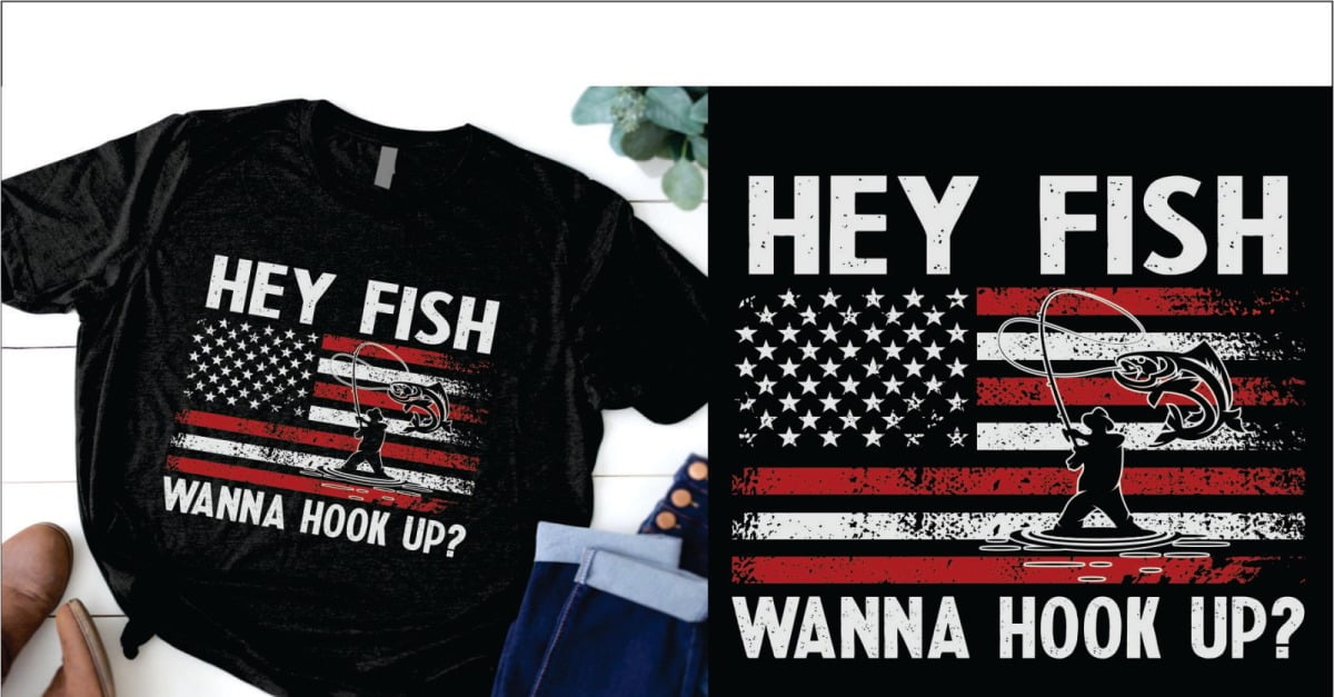 Hey Fish Wanna Hook Up Забавный дизайн рубашки для рыбалки