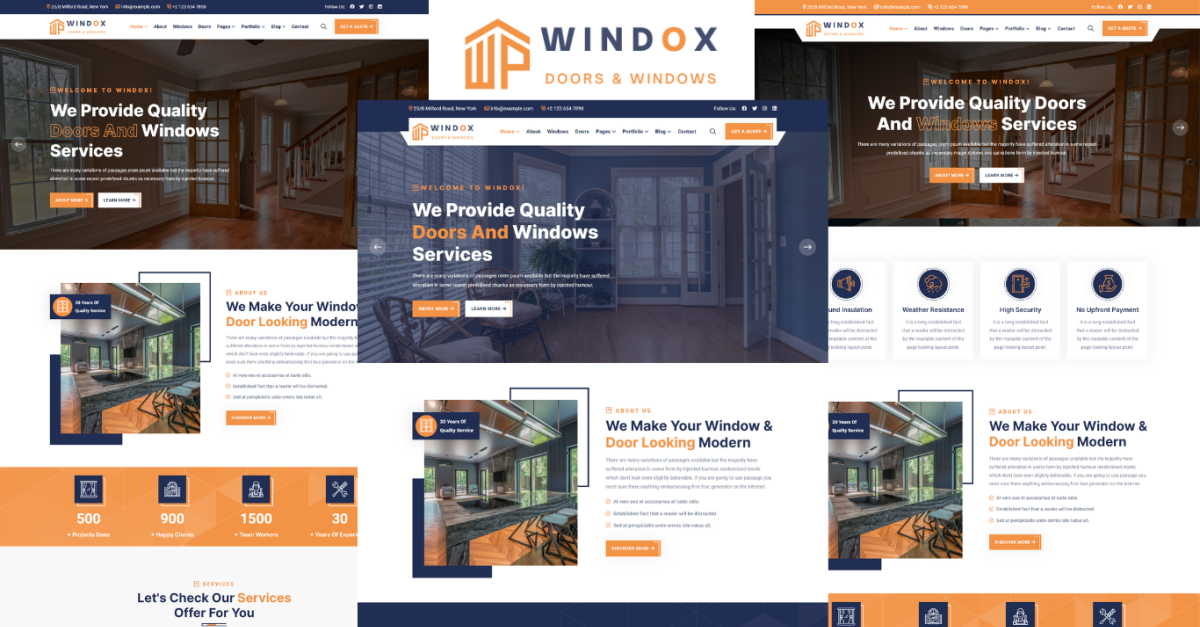 Windox - Windows And Doors Service HTML5 Template