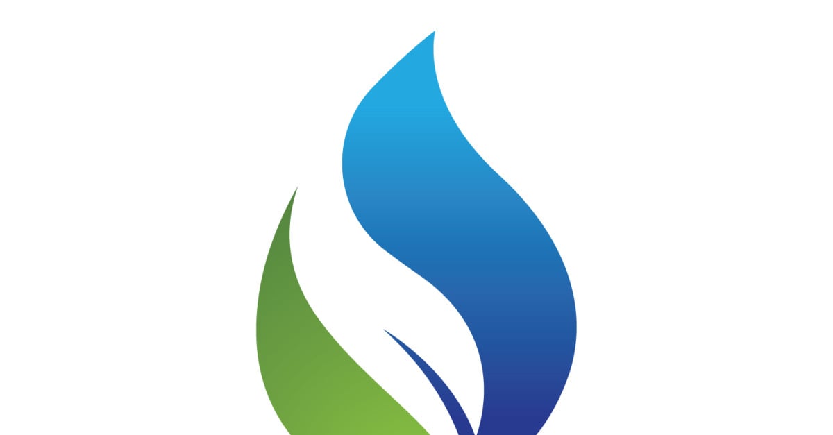 Waterdrop And Leaf Fresh Nature Ecology Energy Logo V