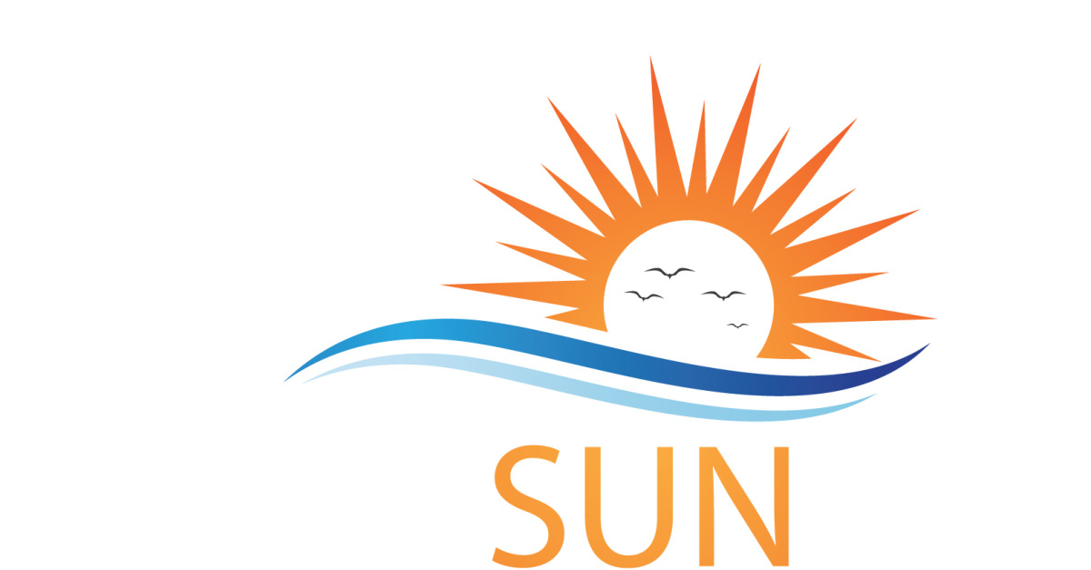 Sun and swosh logo energy v7 #324003 - TemplateMonster