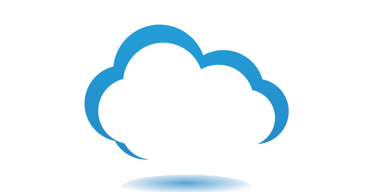 Cloud blue element design logo company v21