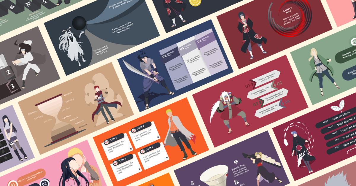 Free Anime-themed templates for Google Slides & PowerPoint