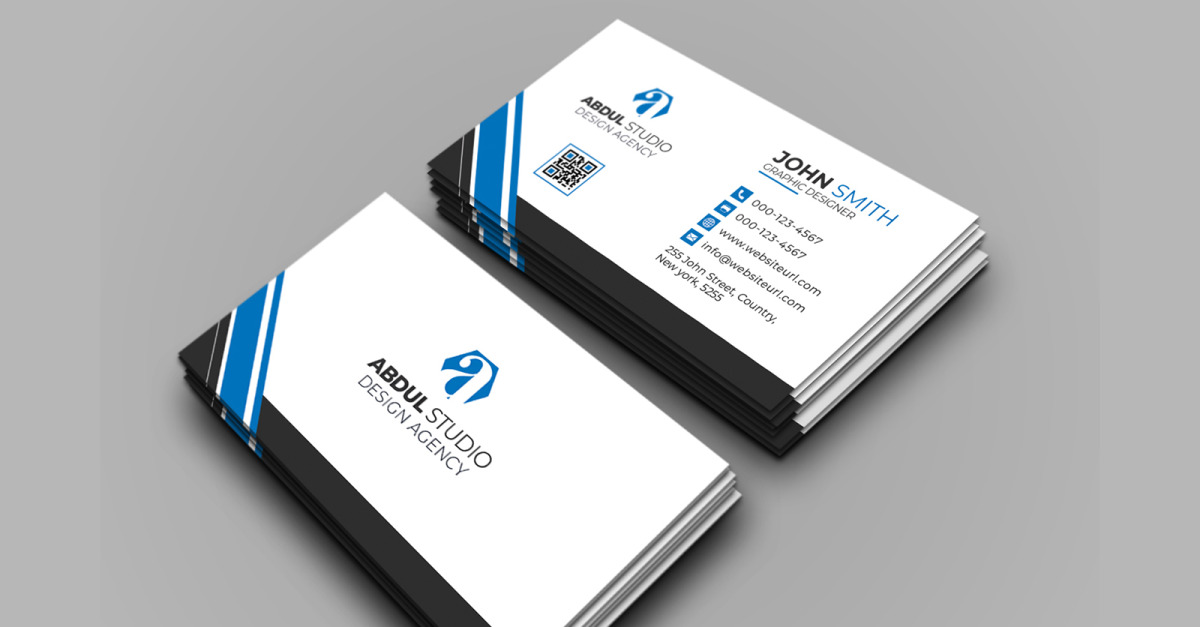 Modello di biglietto da visita aziendale Abdul Studio