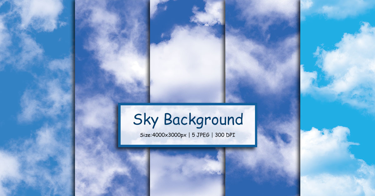 Sky with beautiful cloud and sunshine. Peaceful cloudy sky background