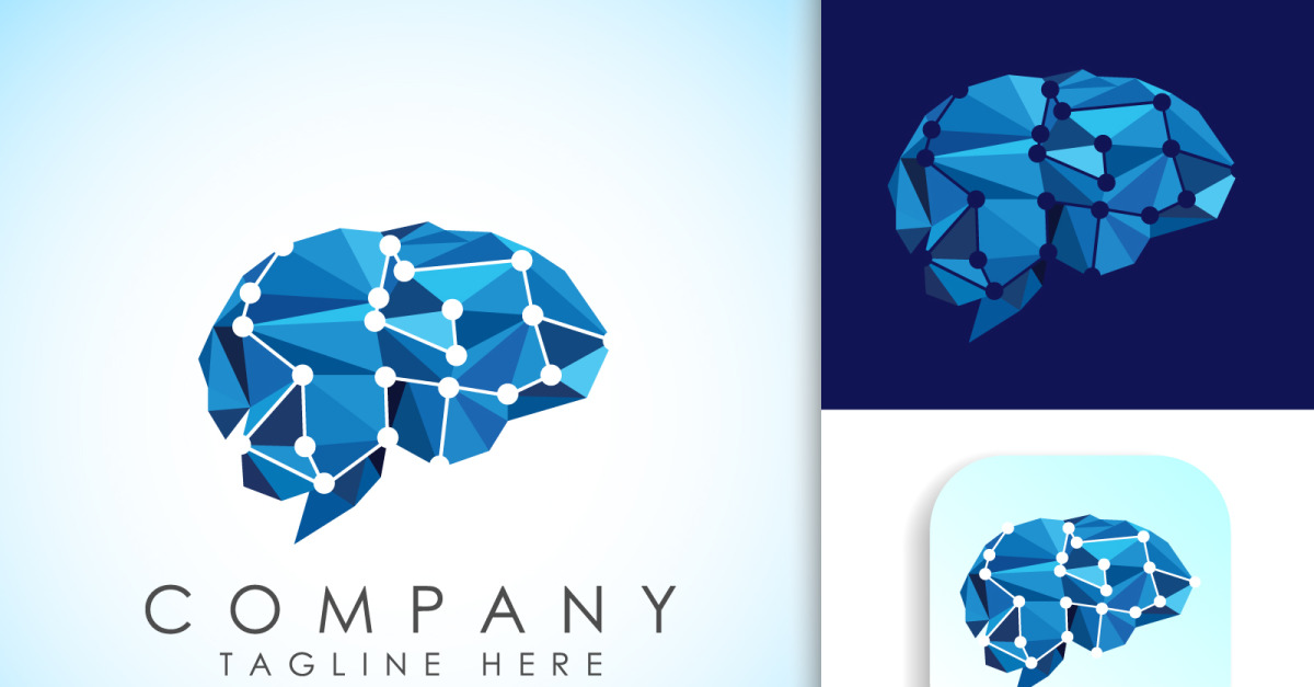 Set Abstract Human Brain Logo Design Graphic by kidsidestudio · Creative  Fabrica