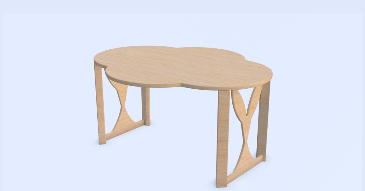 Cloudy Table made of wood 326256 TemplateMonster