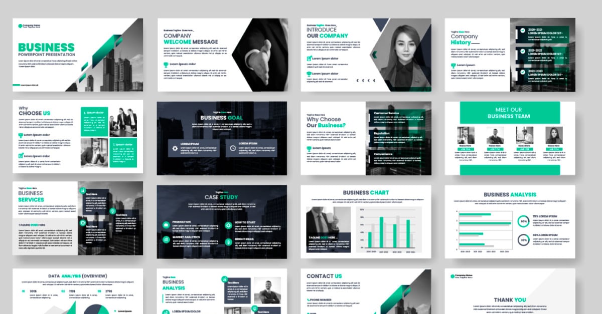 Annual report business powerpoint presentation slide template and ...