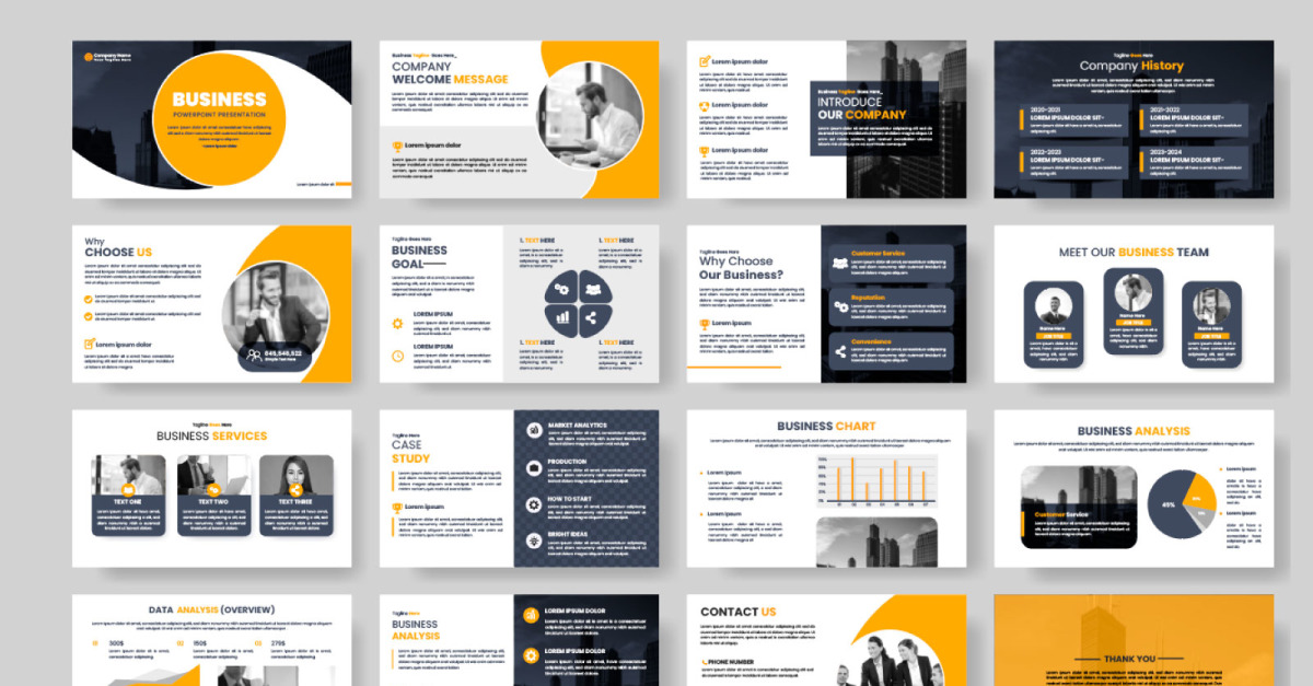 Annual report business powerpoint presentation slide template and ...