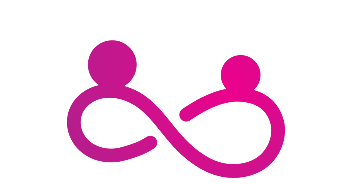 Infinity people team group logo design for company v11