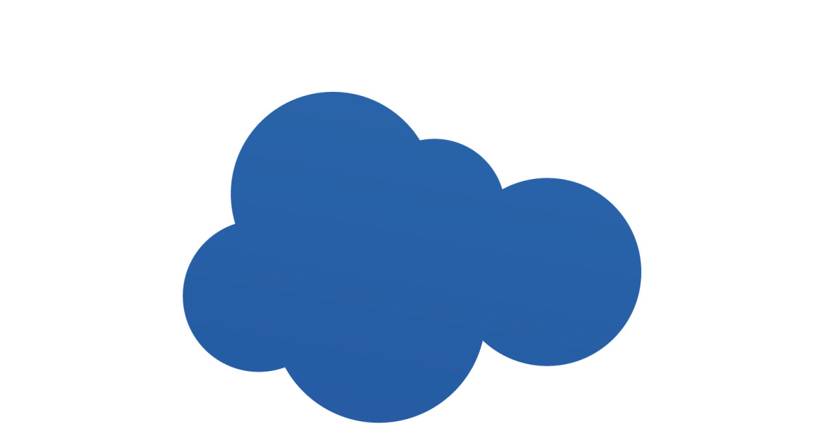 Blue cloud icon logo decoration and company design v17