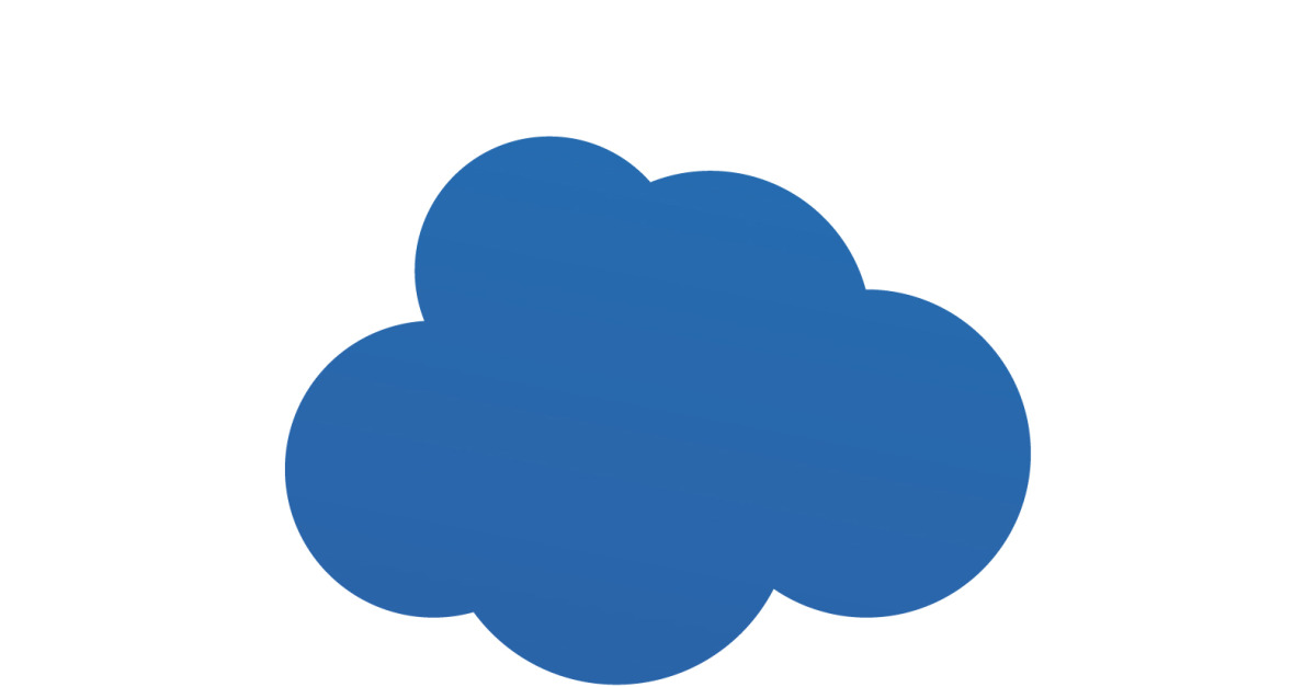 Blue cloud icon logo decoration and company design v19